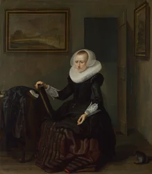 Una mujer sosteniendo un espejo, 1625