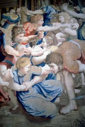 Detalle de un tapiz que representa la Matanza de los Inocentes, c.1520-31