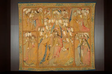 Tapiz flamenco. Anunciación, c.1502-04 (oro, plata, seda y lana)