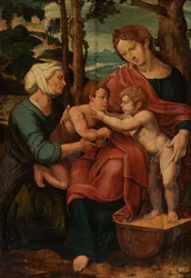 Sagrada Familia (óleo sobre tabla)