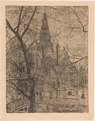 Iglesia vieja en Amsterdam