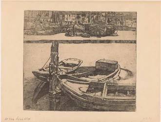 Barcos en el Damrak de Ámsterdam