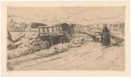 Camino rural con puente