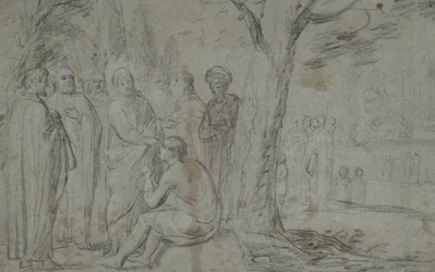Cristo sanando al ciego (anverso); Venus y Cupido (verso)
