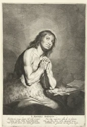 San Juan bautista S. Ioannes Babtista (título sobre objeto)