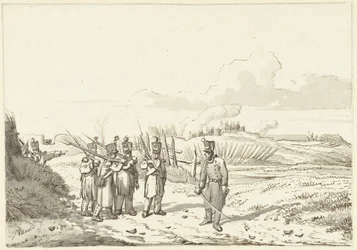 Una patrulla itinerante, 1813-1814