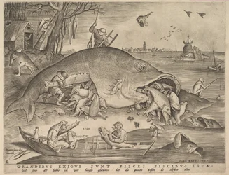 Peces grandes comen peces pequeños, 1557