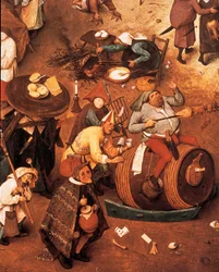 Lucha entre Carnaval y Cuaresma (detalle)