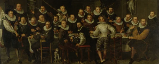 La compañía del capitán Gillis Jansz Valckenier y del teniente Pieter Jacobsz Bas, Amsterdam, 1599