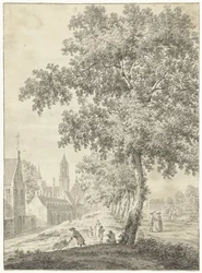 En la muralla de la ciudad de Utrecht