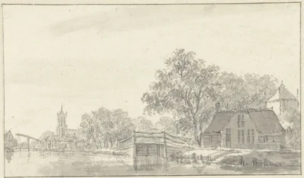 Vista del pueblo con río