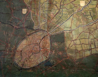 Mapa de la libertad de Brujas (óleo sobre lienzo)