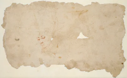 Agar y el Ángel (anverso); Bosquejo del rostro de una mujer (verso)