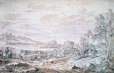 Paisaje con segadores, c1615-1661
