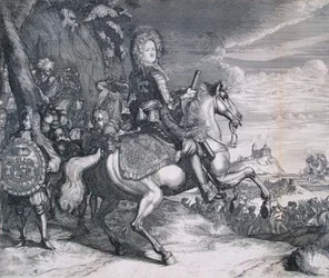 Retrato ecuestre de Alexander Danilovich Menshikov, c. 1707