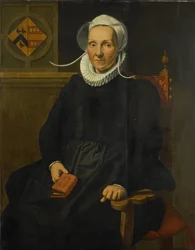 Retrato de Dirckje Tymansdr Gael, llamada van der Graft, esposa de Mattheus Augustijnsz Steyn