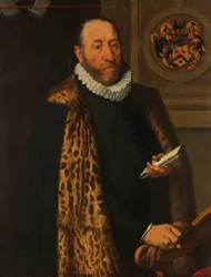 Retrato de Mattheus Augustijnsz Steyn, Consejero en el Colegio del Almirantazgo del Barrio Norte en Dokkum