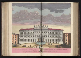 Palacio de Montecitorio en Roma Vista del Palacio de la Gran Corte en Monte Citorio Roma (...) (título sobre objeto)