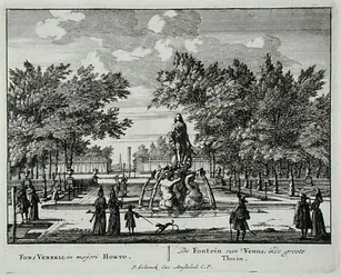 La fuente de Venus en un gran jardín, de 