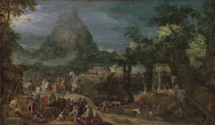 La Torre de Babel (óleo sobre cobre)