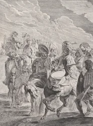 Un príncipe turco a caballo