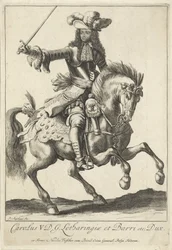 Retrato ecuestre de Carlos V Leopoldo, duque de Lorena