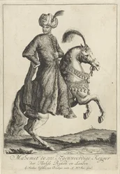 Retrato ecuestre de Mehmet IV, sultán del Imperio Otomano