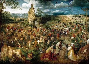 La Subida al Calvario Pintura de Pieter Bruegel el Viejo