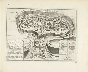 Mapa de Kamyanets-Podilsky, 1726