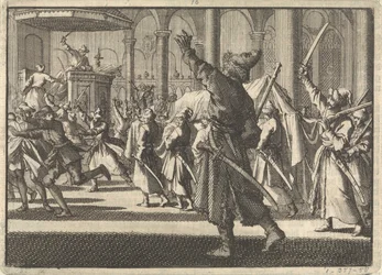 Los polacos en la iglesia de Riddarholm en Estocolmo, 1698