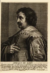 Retrato de Paulus Pontius, grabador y pintor flamenco