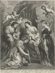 Niño Jesús corona a H. Catharina