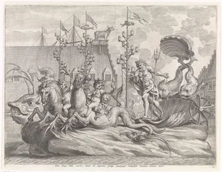 Espectáculo con el Carro de Neptuno Entrada gozosa del Cardinal-Infant en Gante, 1635 (título de la serie)