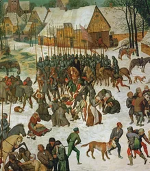 Masacre de los Inocentes (pintura sobre madera de roble)