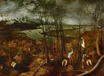 El día oscuro. De la serie de seis cuadros Las estaciones (pintura)