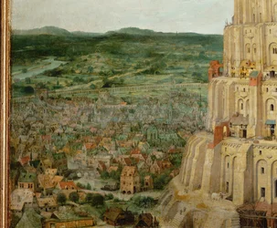 La Torre de Babel (pintura sobre madera de roble)