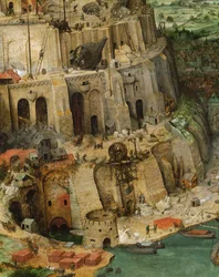 La Torre de Babel (pintura sobre madera de roble)