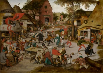 Kermesse de la fiesta de San Jorge (óleo sobre tabla)