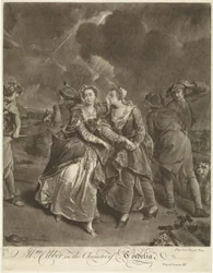La actriz Susannah Maria Cibber como Cordelia