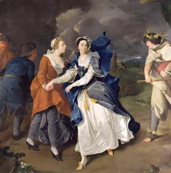 Mrs. Cibber (1714-66) como Cordelia