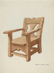 Silla, c.1937 (acuarela)