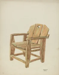 Silla, c.1938 (acuarela sobre cartón)
