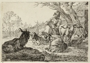 Diosa entre cabras y ovejas