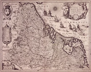 Mapa de la Provincia de los Países Bajos Unidos (grabado)