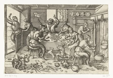 cocina flaca Juego de monos (título de la serie)