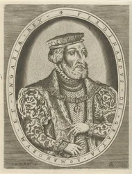 Retrato de Fernando I de Habsburgo, emperador alemán Retratos de gobernantes (título de la serie)