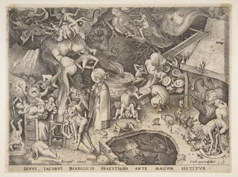 San Jaime y el Mago Hermógenes de La Historia del Mago Hermógenes, 1565