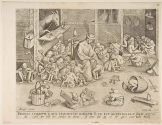 El asno en la escuela, 1557