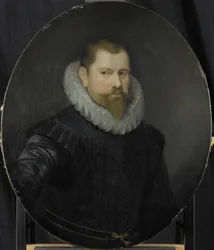 Retrato de Cornelis Matelieff el Joven, Director de la Cámara de Rotterdam de la Compañía Holandesa de las Indias Orientales, elegido en 1602