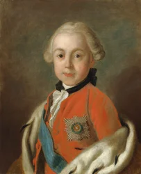 Retrato del zarevich Pablo de Rusia (1754-1801) (óleo sobre lienzo)